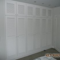 Einbauschrank Wei&szlig; lackiert