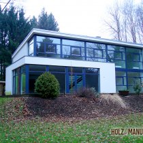 Holzfensterfronten Architektenhaus